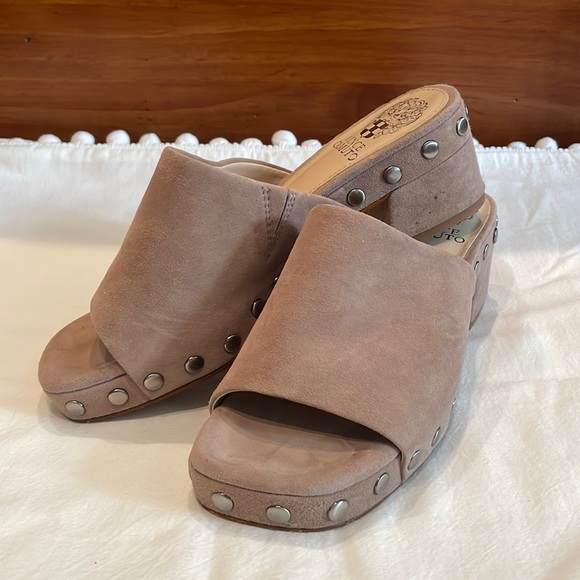 Women's Suede Slide Sandals - Picture 1 of 3